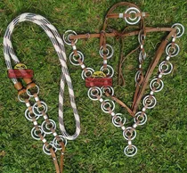 Comprar Conjunto De Argola Rédea Cabeçada E Peitoral Mula Cavalo