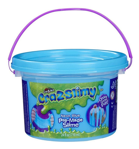 Slime Cra-z-slimy Cubeta Con 710 Ml Color Sorpresa +6 Años