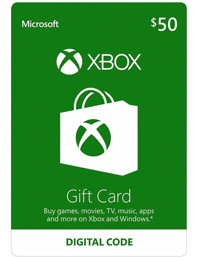 Xbox $50 Gift Card - Xbox One / Xbox 360