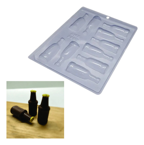 Forma De Acetato Simples Garrafinha De Licor Cod 9882 Bwb