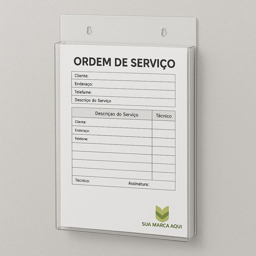 Porta Folheto De Parede A5 Vertical (15x21cm)