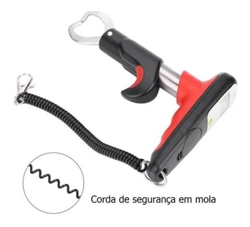 Imagem 3 de 6 de Alicate Pega Peixe C/ Garras De Inox E Balança Digital 25 Kg