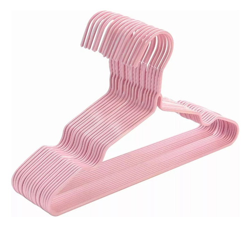 20 Ganchos Ropa Perchas De Acero Inoxidable Infantil Niño