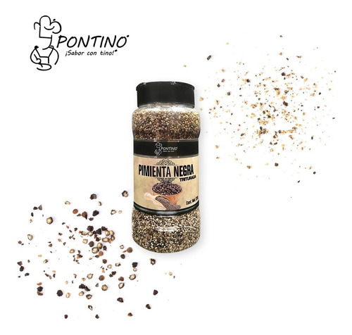 Pontino Pimienta Negra Triturada 320 Gramos 2 Piezas