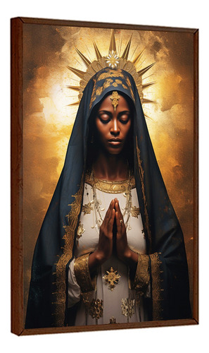 Poster Decorativos Nossa Senhora Aparecida Com Moldura 60x80