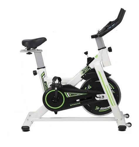 Bicicleta Est tica Spinning Rueda Inercia De 10kg Blanca Cuotas