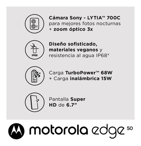 Celular Motorola Edge 50 12 Gb 256gb Peach
