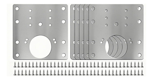 6x Placa De Reparación De De Gabinete Con Tornillos De