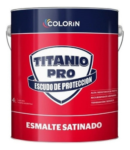 Esmalte Sintetico Satinado Bcotitanio Pro Colorin 1lt-pzero Color Blanco