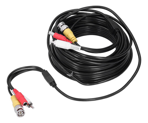 Cable De Alimentación Cctv Portátil 3 En 1 Para Vídeo Bnc++d