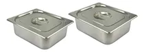 Comprar 2 Cubas E Tampas Inox 1u002F2x100 6l Rechaud Buffet Self Service