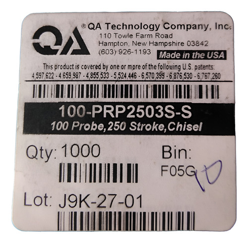 Qa Technology, Sonda Interfaz Punta Cincel 100-prp2503s-s