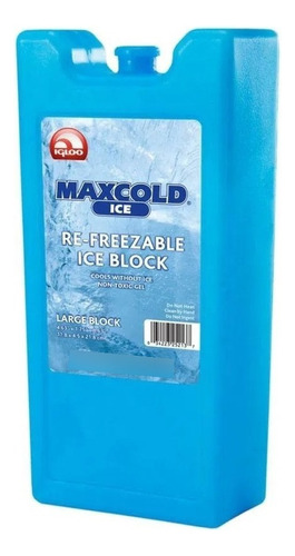 Bloco de gel de gelo Igloo Maxcold Bloco congelador de gelo de 33,8 onças