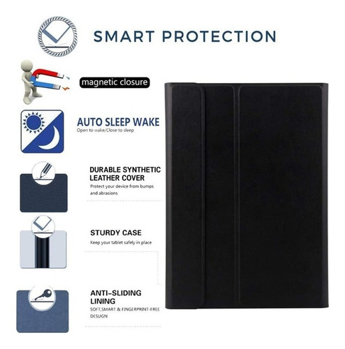 Capa Com Teclado E Mouse Para Samsung Tab A6 10.1 P580 P585