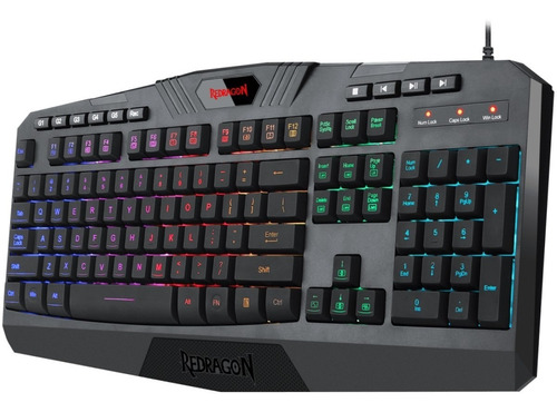 Imagen 4 de 10 de Kit Teclado Mouse Auriculares Pad Redragon Waveimpact Ps4 Pc
