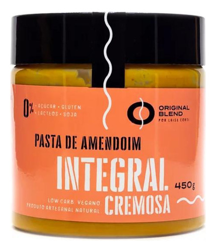 Pasta De Amendoim Integral Cremosa Original Blend 450g