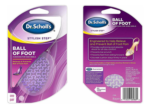 Bola Del Dr. Scholl De Pie Cojines De Los Tacones Altos (un