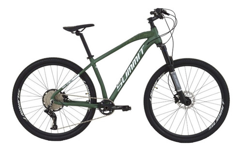 Mountain bike Summit Bikes Big Bear R29 S 12v frenos de disco hidráulico cambios LTWOO AX color verde