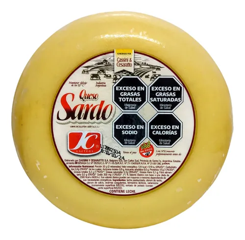 comprar Queso Sardo Fresco Marca Jc Horma X 3,78 Kg Sin Tacc Premium
