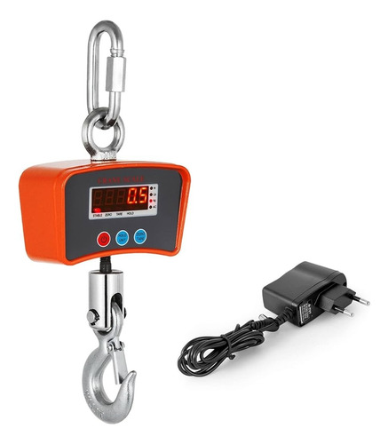 Balanza 500kg Dijitales Pantalla Lcd 220v Recargables Naranja