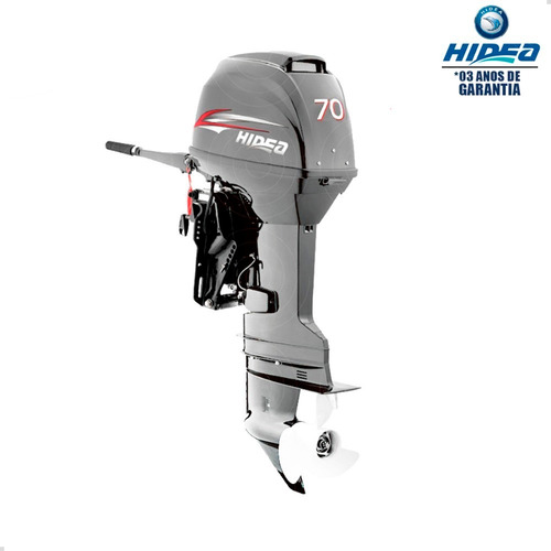 Imagem 1 de 4 de Motor De Popa Hidea 2 Tempos 70hp Ffel-t Pessoa Física
