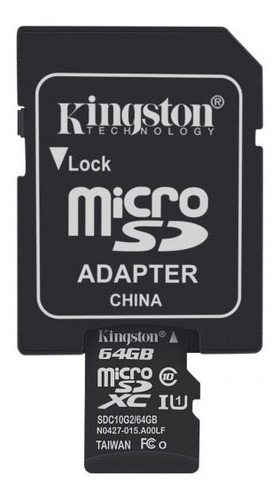 Imagen 3 de 3 de Memoria Micro Sd Clase 10 De 64 Gb