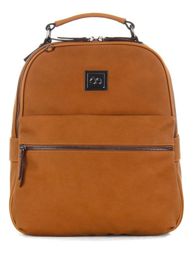 Bolso Backpack Cloe Gran Capacidad Bolsillo Frontal Y Traser
