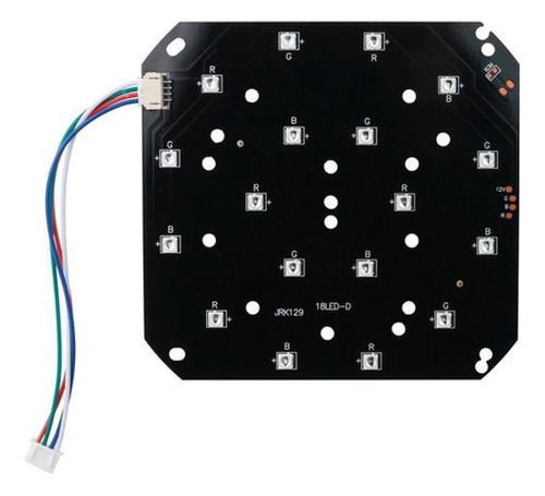 Placa Led Com 18 Leds 1w Rgb Reposição Refletor Slim Par 18