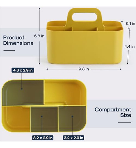 Organizador Multiusos Con Asa - Caja Apilable De Plástico -