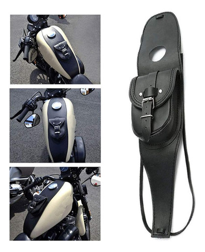Remaiw Moto Motocicleta Tanque De Gasolina Bolsa De Cuero Bo