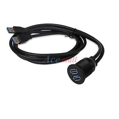 Imagen 3 de 5 de Dual Usb 3.0 Dash Mount Alargador Para Coche Barco Motocicle