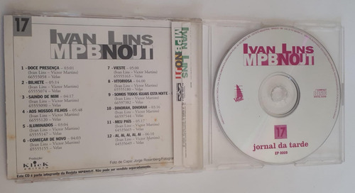 Cd Ivan Lins - Mpb No Jt 1997 (Usado)
