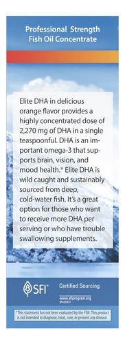 Botella Carlson Labs Elite Dha 2270mg Y Omega 3 Liquido 100 Ml Sabor Naranja