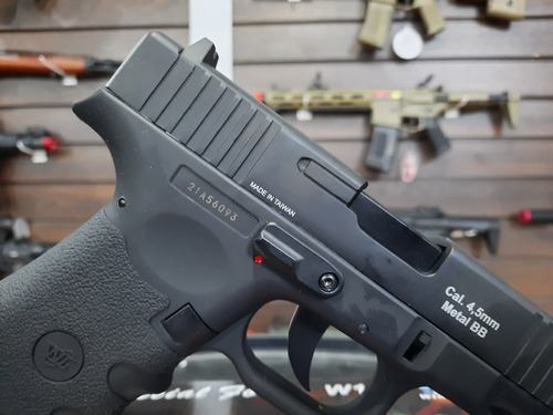 Imagem 7 de 10 de Airgun Pistola Glock Rossi W119 4.5mm Co2 Esfera Metal