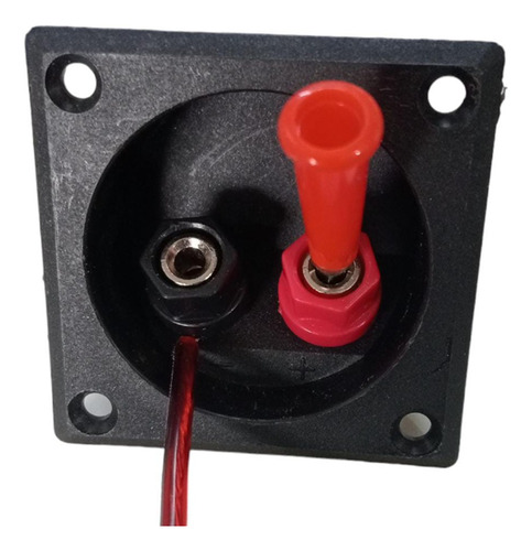 Conector Cuadrado Cajon Bafle Terminal Atornillable Y Banana
