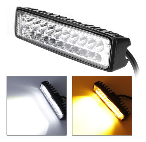 Barra De Luz Led Para Motocicleta, 60 W, 20 Luces Delanteras