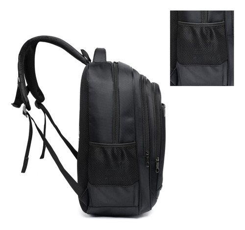 Mochila Executiva Nytron New York Preto Ny0026 C/cabo De Aço