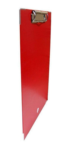 Imagen 2 de 4 de Techmakro Tabla De Respaldo Para Notas Con Clip Color Rojo