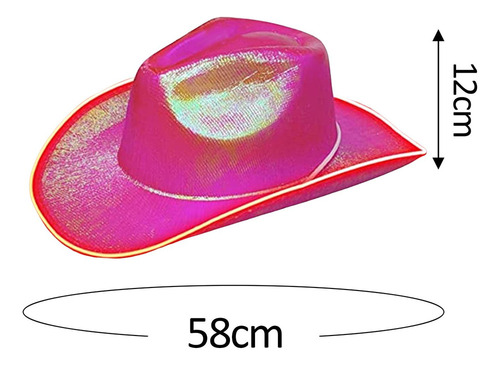Sombrero De Vaquero Led, Vestido Elegante, Sombrero De