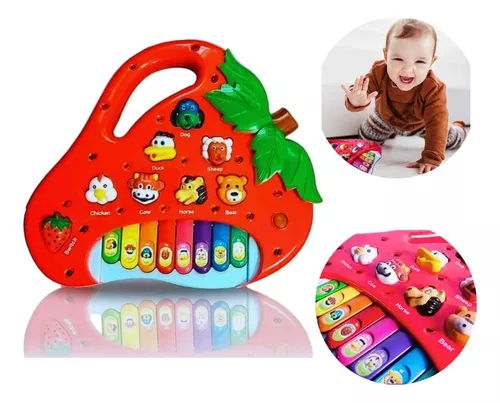 Piano Infantil Teclado Musical Educativo Bebe Criança Bichos Colorido em  Promoção no Oferta Esperta