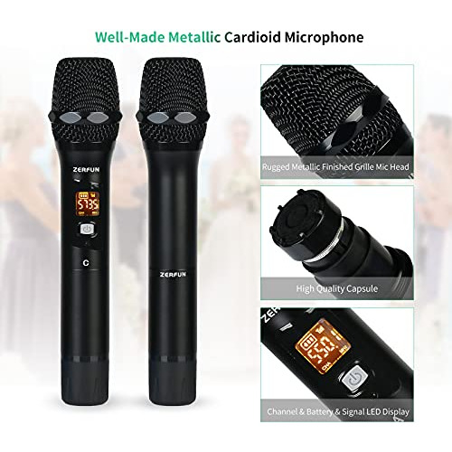 Sistema Inalámbrico De Micrófono G8, 4 Canales Uhf De...