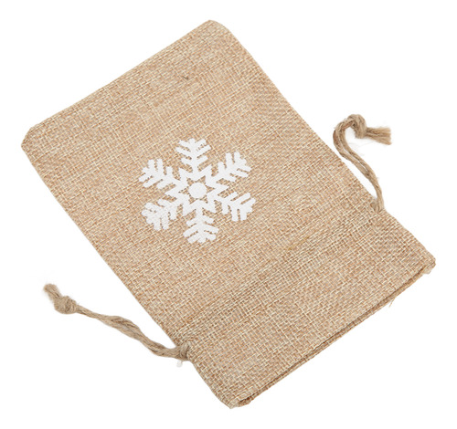Bolsa De Regalo De Lino De 9 Piezas Con Estampado Retro De C