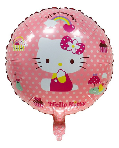 Kit De Globos De Hello Kitty Para Decoración De Cumpleaños