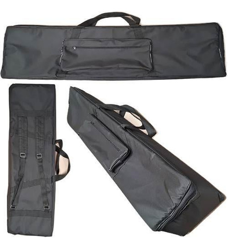 Capa Bag Para Piano Kurzweil Sp4 8 Nylon Master Luxo Preto