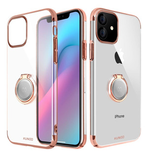 Funda de metal para iPhone 11//11 Pro Max protección doble vidrio imán funda móvil cartera