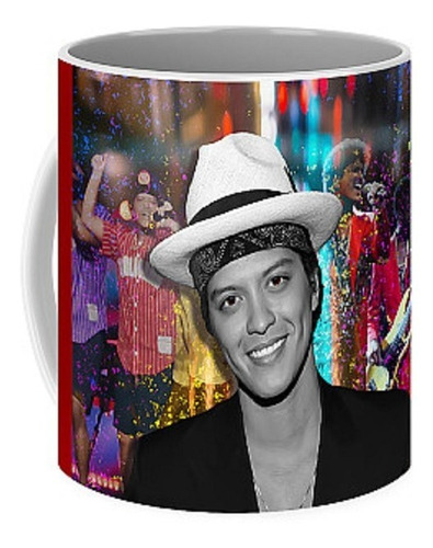 Taza De Ceramica Bruno Mars