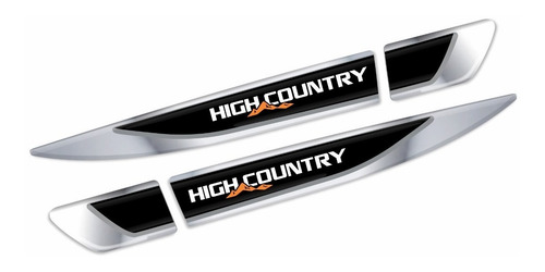 Imagem 2 de 3 de Par Emblemas Paralama Porta Nova Ch S10 High Country Res14