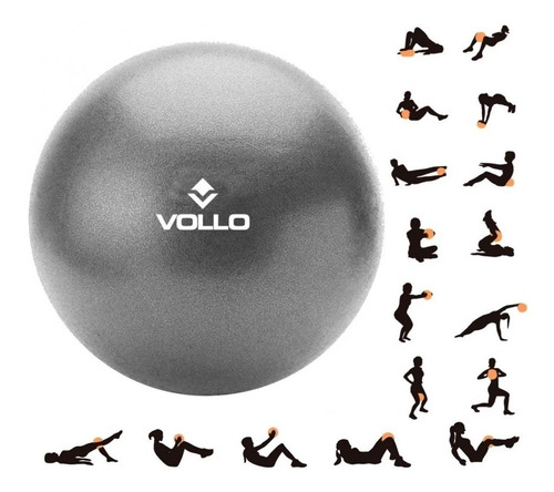 Imagem 3 de 3 de Bola Pilates Pequena 25cm Vollo Yoga Pvc Fisiofit Pilates