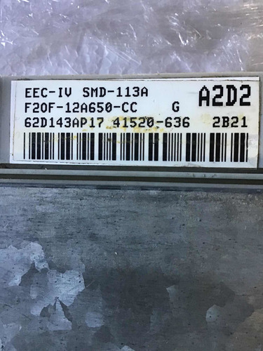 Computadora Ecu Motor Ford Taurus 1993 F2of 12a650 Cc (Usado)