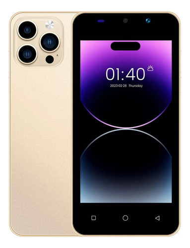 Mini Smartphone Android Gold I14 De 5 Pulgadas De Ram 512 Mb